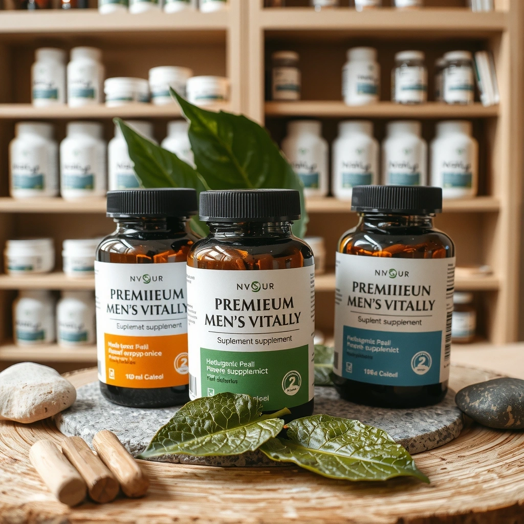 Premium men's vitality supplements with natural ingredients
