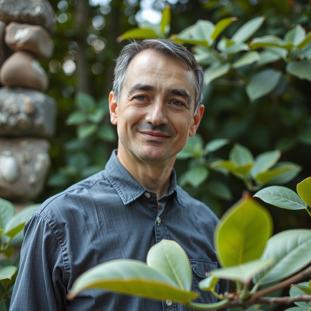 Satisfied male customer